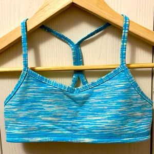 Ivivva Blue, Taupe & Yellow Sports Bra